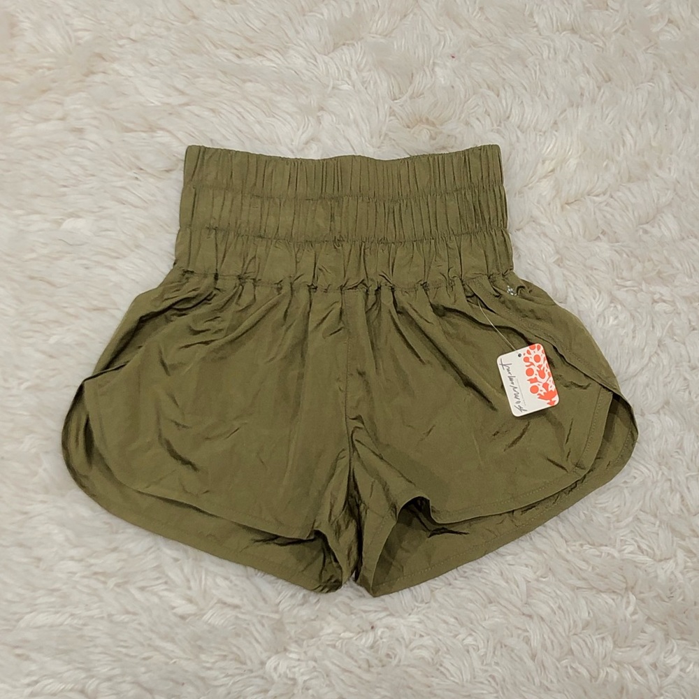 Green Free People Movement high waisted shorts Brand new with tag size XS